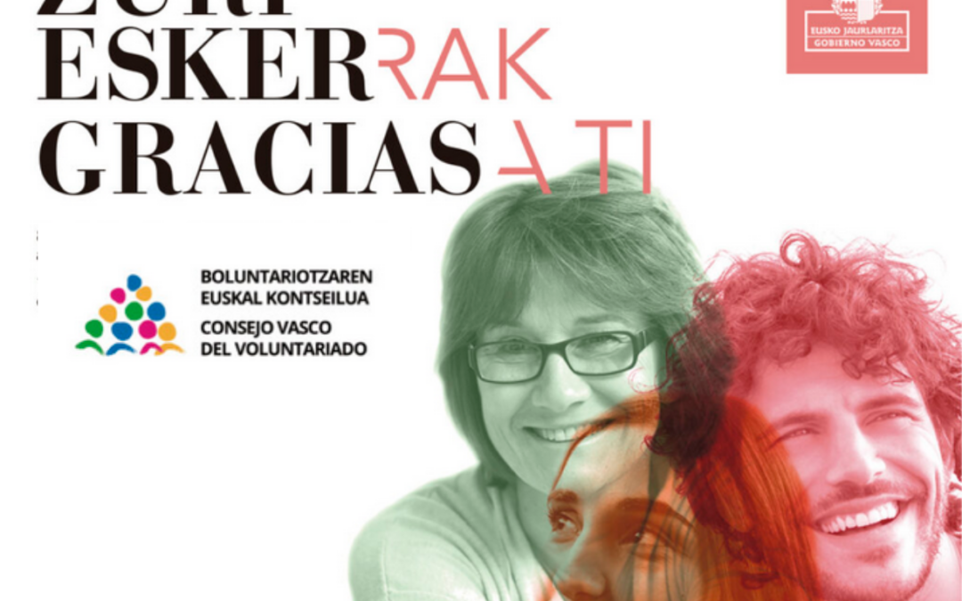 Euskadiko boluntarioak omentzeko ekitaldia ospatu zen abenduaren 4ean Bilbon.