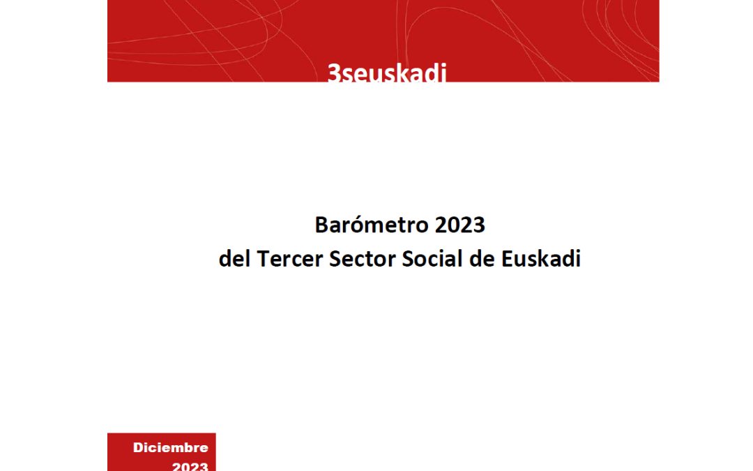 Euskadiko Hirugarren Sektore Sozialaren 2023ko Barometroa.