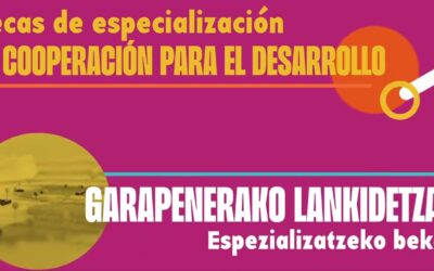 Garapenerako lankidetzan profesionalak espezializatzeko bekak (Lankidetzarako eta Elkartasunerako Euskal Agentzia).