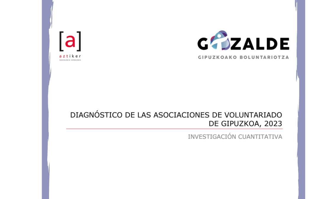 Diagnóstico sobre voluntariado Gipuzkoa 2023.