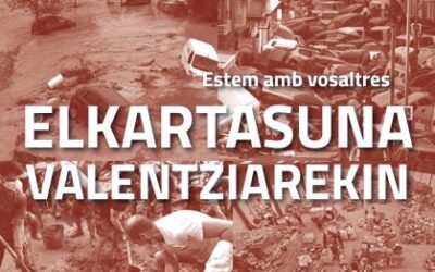 Valentziako uholdeek kaltetuekiko elkartasun-ekimenak.