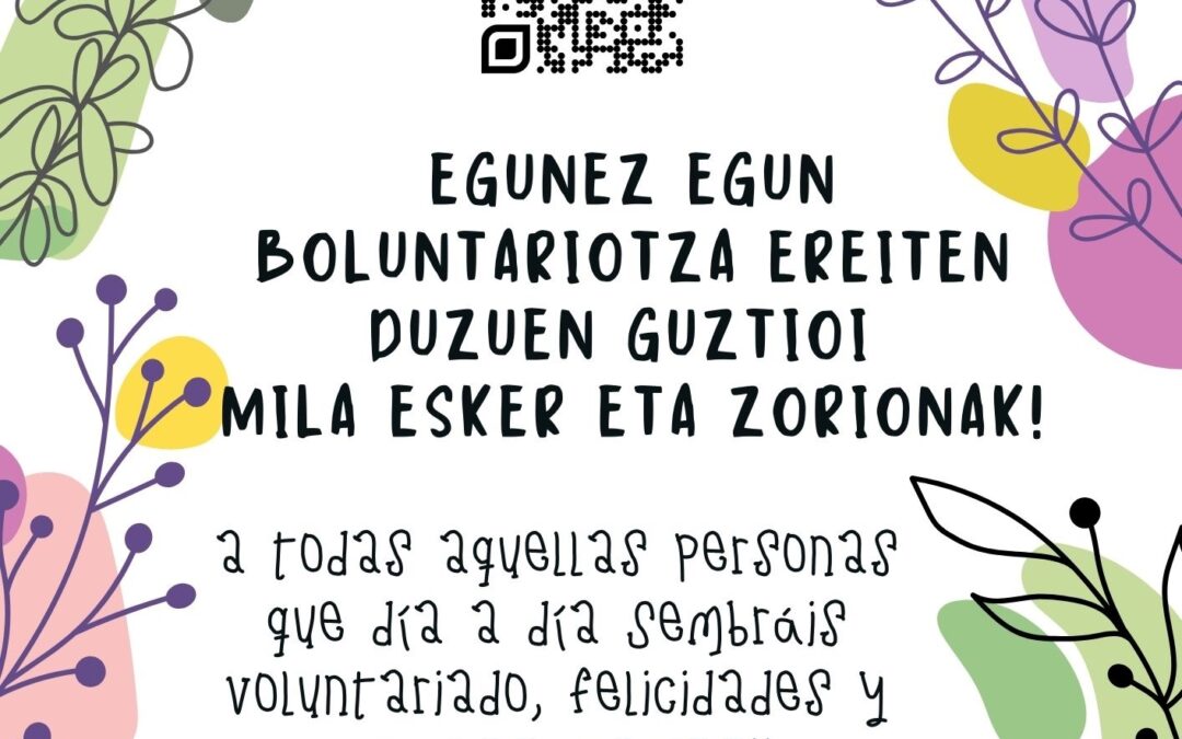 Abenduak 5, boluntarioen nazioarteko eguna.
