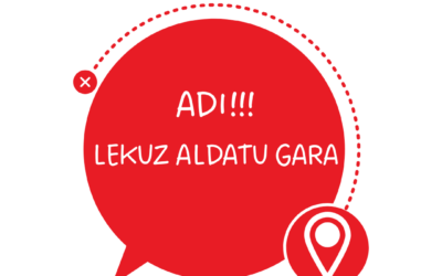 Lekuz aldatu gara, orain, Ondarreta pasealekua 20-en gaude.